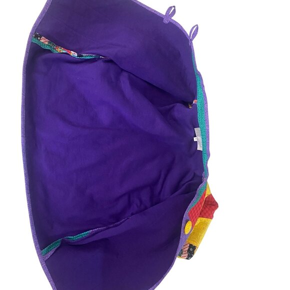 Vintage Handcrafted Patchwork Jacket Womens L Snowman Quilted Holiday Dirty Sant - Picture 7 of 11